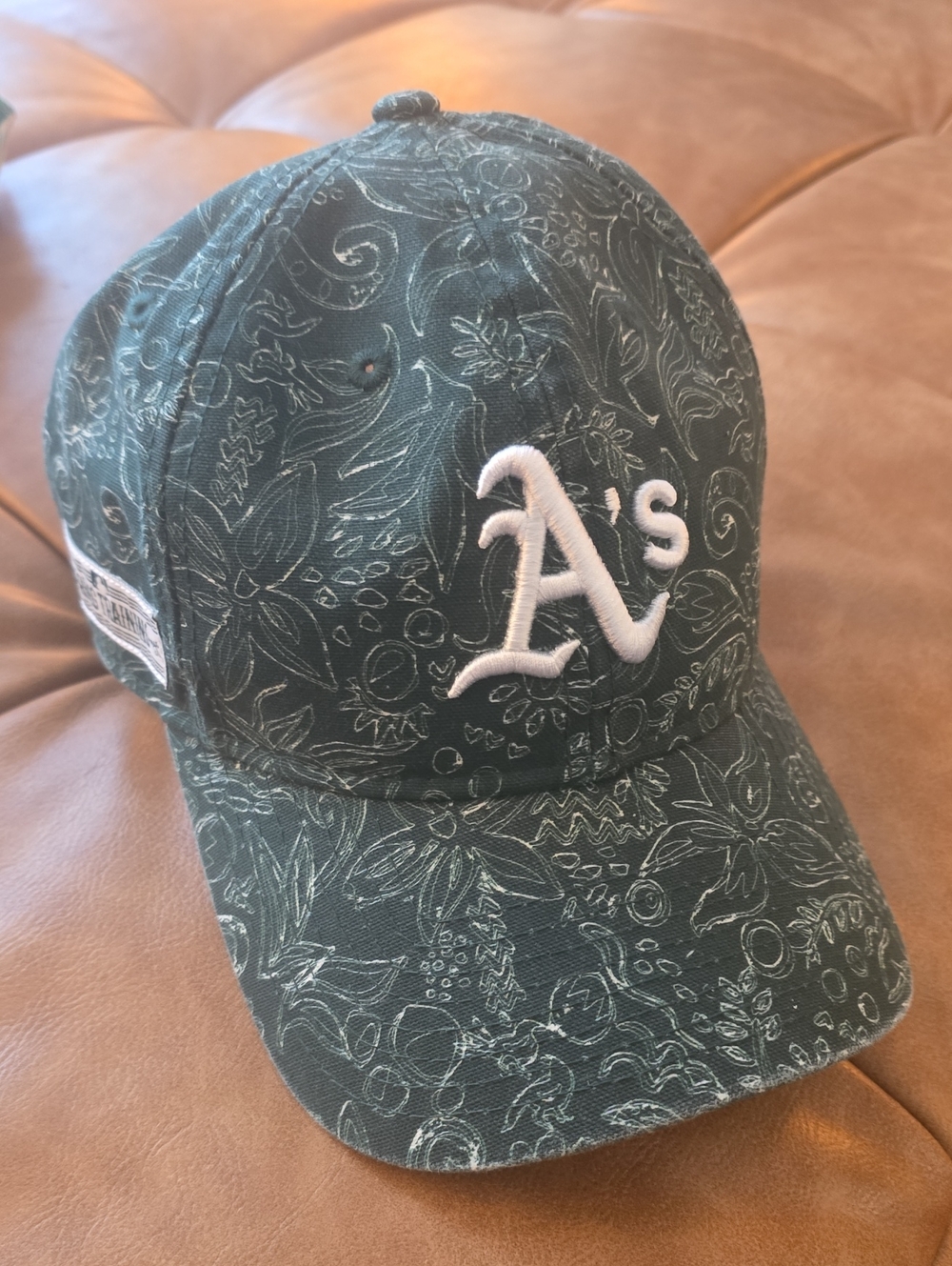 Oakland Athletics As Womens Floral Spring Training Hat MLB Baseball